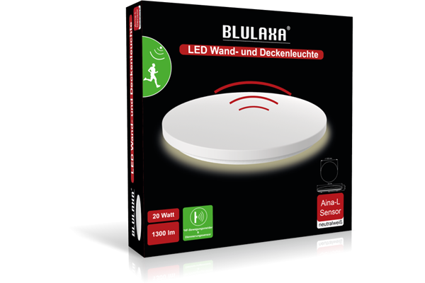  LED Wand-/ Deckenleuchte mit HF-Sensor