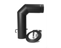 Ofenrohr-Set Ø 150 mm + C90 (schwarz)