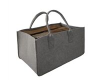 Holz- und Allzwecktasche aus Filz, eckig (grau)