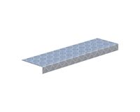 Riffelblechprofil HG11, Alu-Natur, 1000x137x30 mm