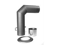 Ofenrohr-Set Ø 150 mm (gußgrau)