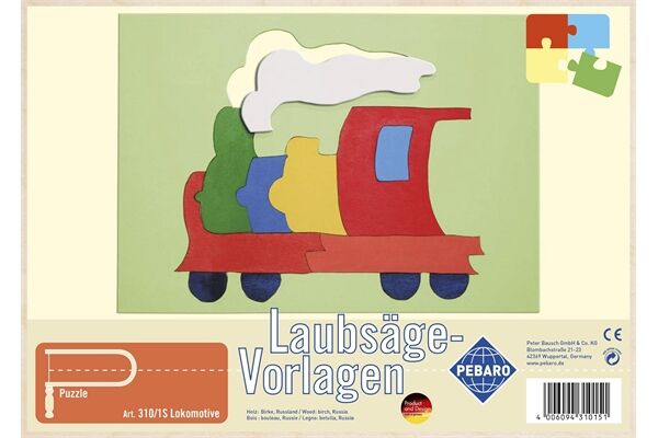  Laubsägevorlage, Lokomotive