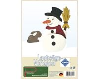 Laubsägevorlage, Kantenhocker Schneemann