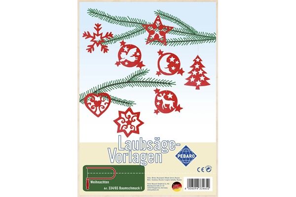  Laubsägevorlage, Baumschmuck I