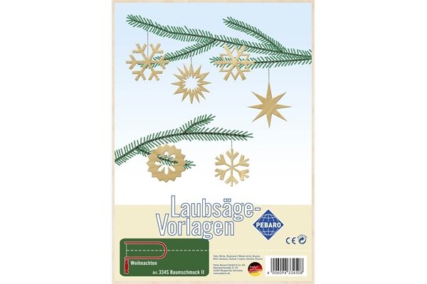  Laubsägevorlage, Baumschmuck II