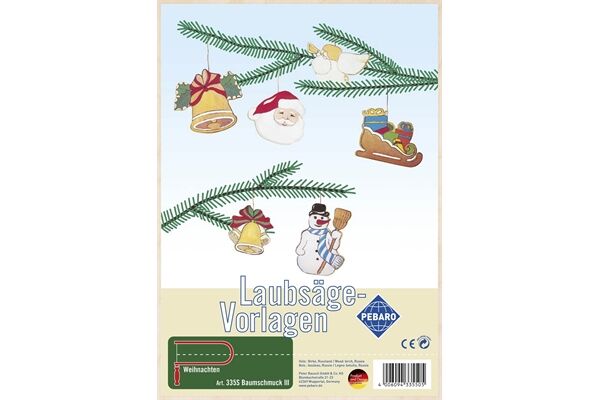  Laubsägevorlage, Baumschmuck III