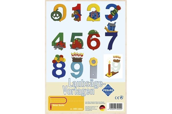  Laubsägevorlage, Zahlen