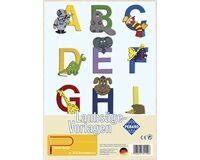 Laubsägevorlage, Buchstaben A-I