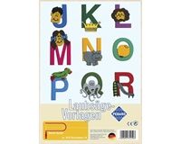 Laubsägevorlage, Buchstaben J-R