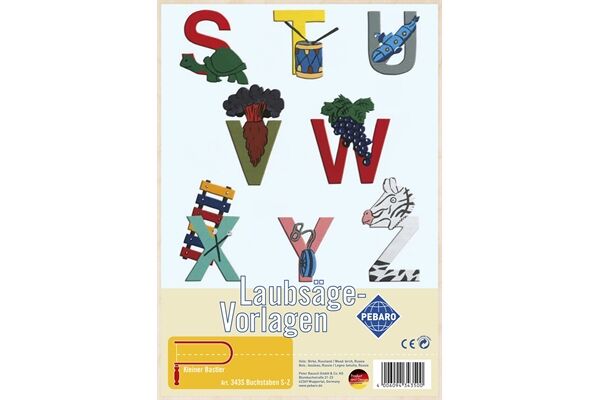  Laubsägevorlage, Buchstaben S-Z