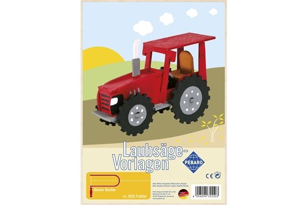  Laubsägevorlage, Traktor