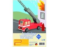 Laubsägevorlage, Feuerwehrauto