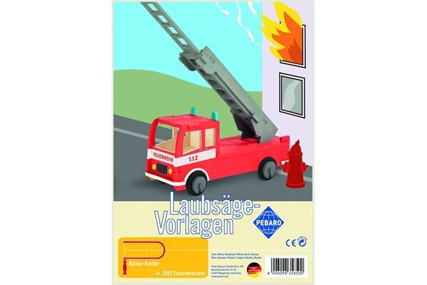  Laubsägevorlage, Feuerwehrauto