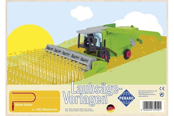  Laubsägevorlage, Mähdrescher