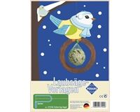 Laubsägevorlage, Futterring Vogel
