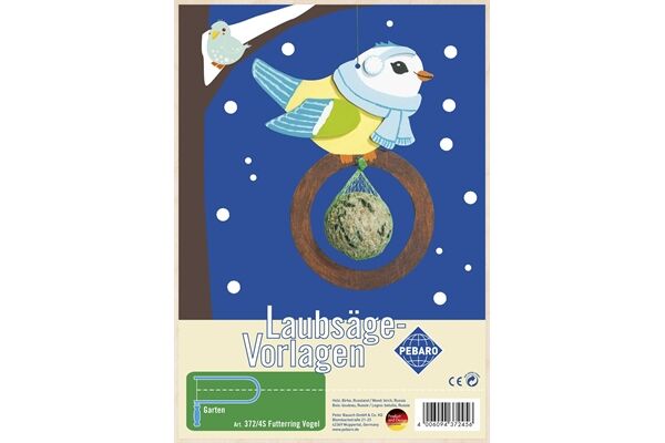  Laubsägevorlage, Futterring Vogel