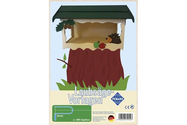  Laubsägevorlage, Vogelhaus I