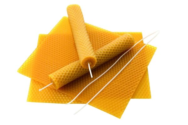 Bienenwaben-Kerzenbastelset inkl. Anleitung
