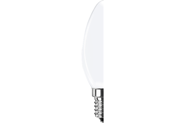  2x LED Kerzenform C35 E14, 4,5W, 470lm, 2700K, WW