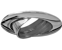 Bajonett Einbaurahmen für LED Reflektor, rund (chrom)