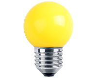 LED Deko, MiniGlobe, IP44, 1W E27 (gelb)