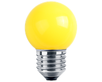 LED Deko, MiniGlobe, IP44, 1W E27 (gelb)