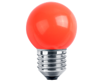 LED Deko, MiniGlobe, IP44, 1W E27 (rot)