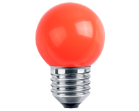 LED Deko, MiniGlobe, IP44, 1W E27 (rot)