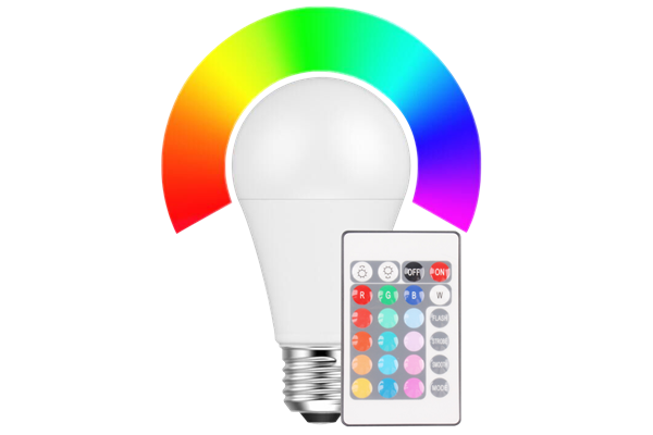  LED Birnenform 6W (40W), E27, 470lm, RGB+WW