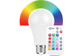 LED Birnenform 9W, E27, 810lm, RGB+WW