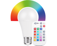 LED Birnenform 9W, E27, 810lm, RGB+WW