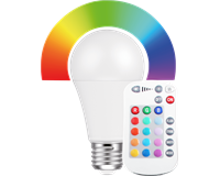 LED Birnenform 9W, E27, 810lm, RGB+WW