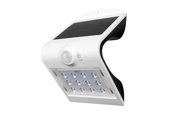  LED Solar-Wandleuchte IP65, 120°, 1.5W 220lm 3000K