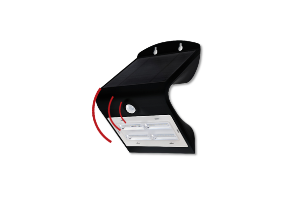 LED Solar-Wandleuchte IP65, 120°, 3,2W 400lm 3000K