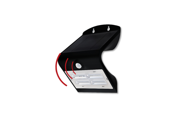  LED Solar-Wandleuchte IP65, 120°, 3,2W 400lm 3000K