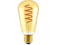 LED Vintage ST65, E27, 5W, 250lm, 1800K, WW