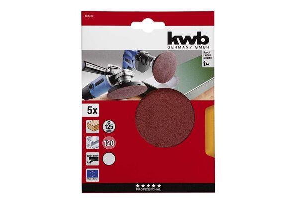  Klett-Haftscheiben Ø 125 mm, K 120, 5 St.