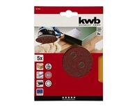 Klett-Haftscheiben gelocht Ø 115 mm, K 80, 5 St.