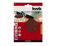 Klett-Haftscheiben gelocht Ø 125 mm, K 40, 5 St.