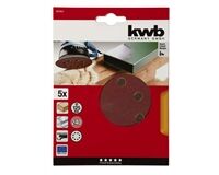 Klett-Haftscheiben gelocht Ø 125 mm, K 240, 5 St.