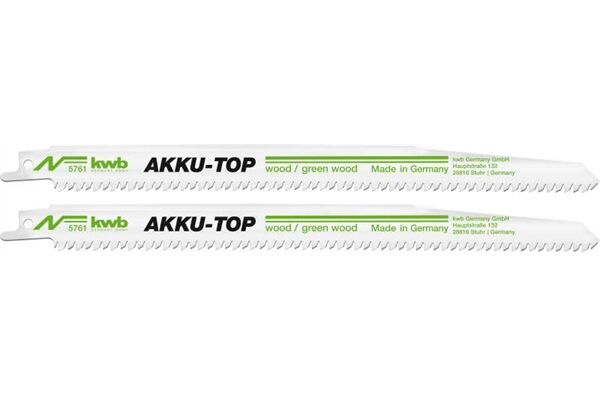  Säbelsägeblätter, HCS, Holz, Akku-Top, 2 St.