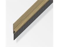 PVC Türdichtungsbürste 45mm, 1 m (eiche hell)