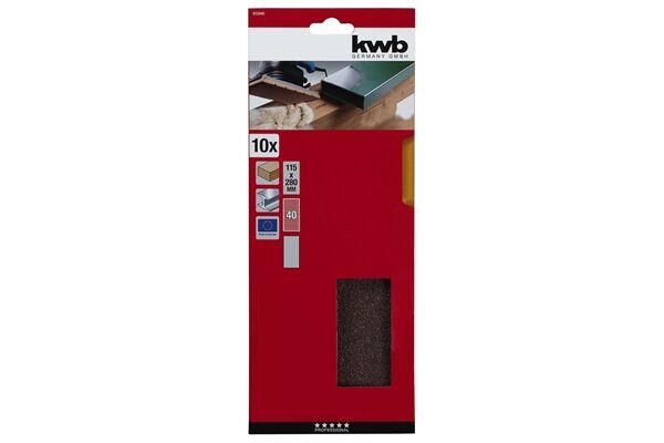  Schleifstreifen Korund, 115 x 280 mm K40, 10 St.