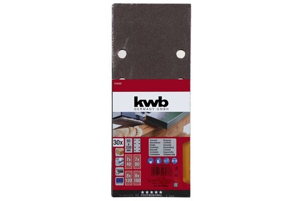  Schleifstreifen, Typ B gelocht, 93x230 mm, 30 St.