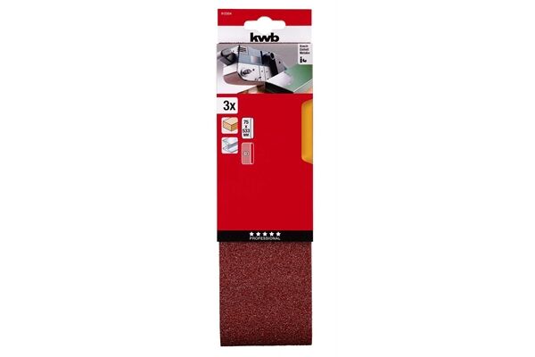  Schleifbänder Korund, 75 x 533 mm K40, 3 St.