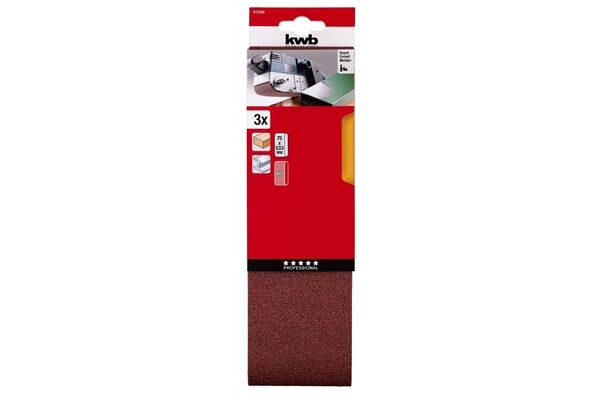  Schleifbänder Korund, 75 x 533 mm K60, 3 St.