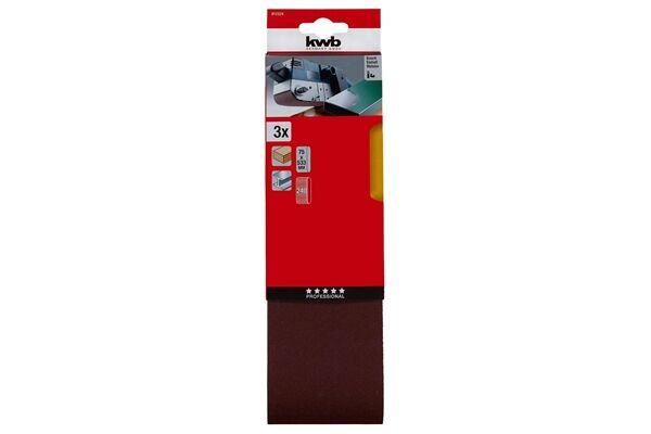  Schleifbänder Korund, 75 x 533 mm K240, 3 St.