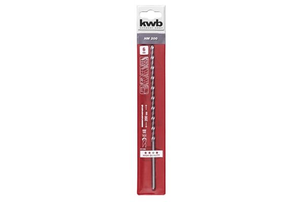 KWB Steinbohrer HM, ISO 5468, Ø 6 x 200 mm