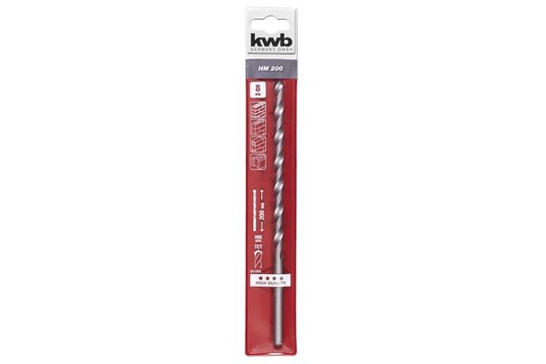 KWB Steinbohrer HM, ISO 5468, Ø 8 x 200 mm