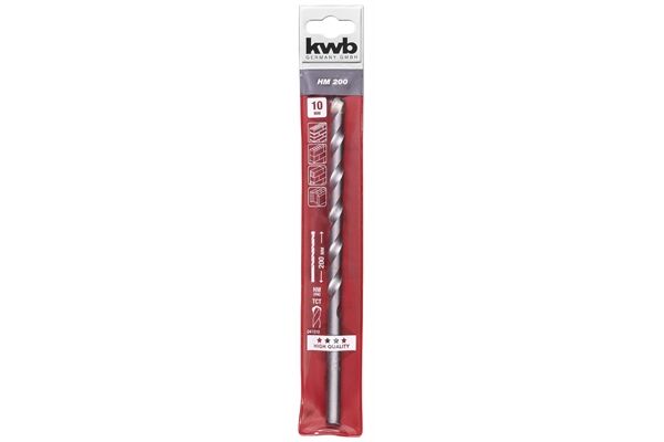 KWB Steinbohrer HM, ISO 5468, Ø 10 x 200 mm